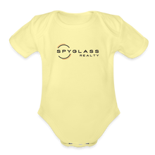 Load image into Gallery viewer, Organic Short Sleeve Baby Bodysuit - washed yellow