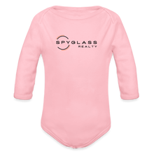 Load image into Gallery viewer, Organic Long Sleeve Baby Bodysuit - light pink