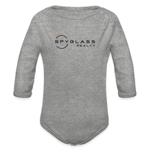 Load image into Gallery viewer, Organic Long Sleeve Baby Bodysuit - heather grey