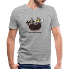 Load image into Gallery viewer, Men's V-Neck T-Shirt - heather gray