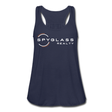 Load image into Gallery viewer, Women's Flowy Tank Top by Bella - navy