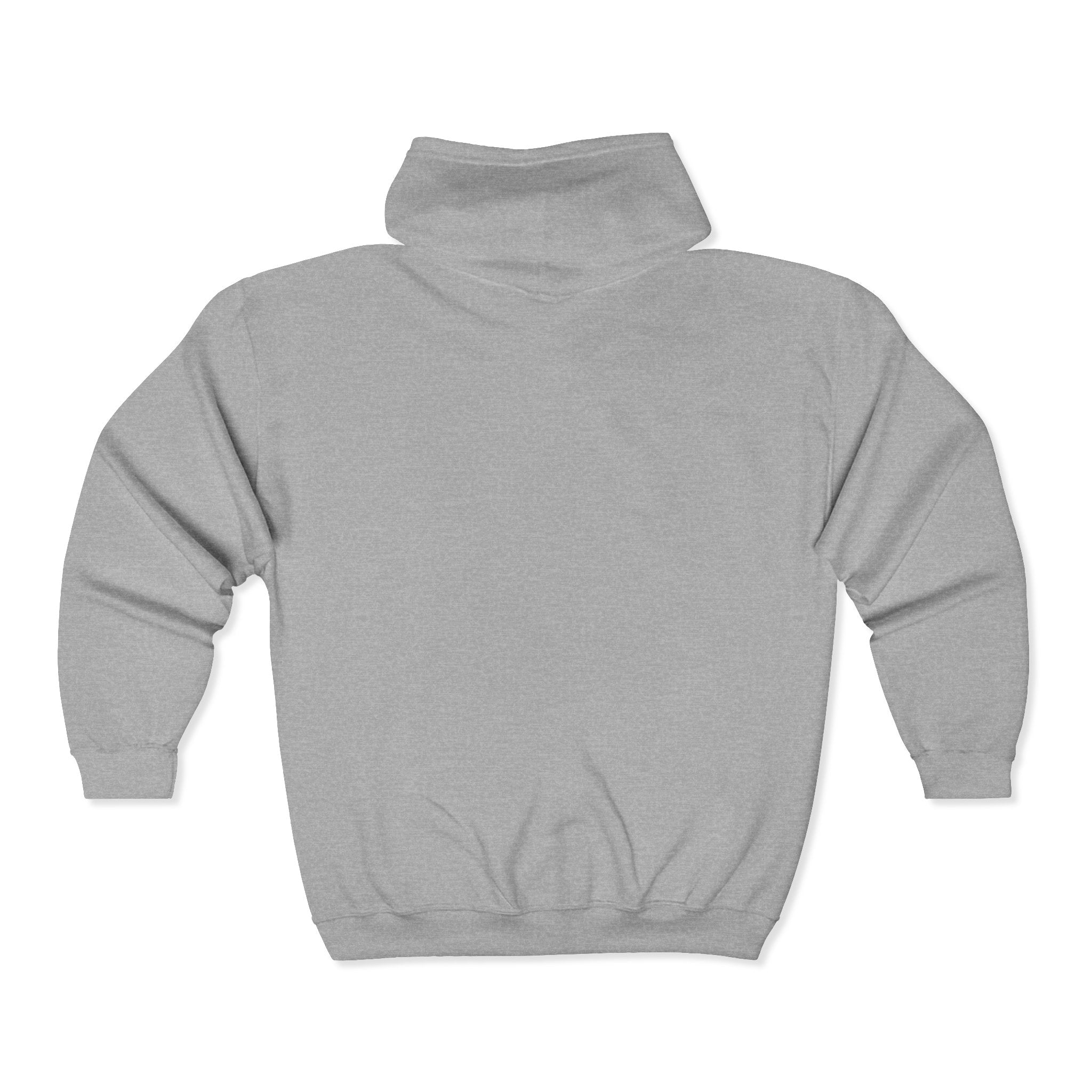 Minimal Logo Full‑Zip Hoodie — Zip-Up Sweatshirt