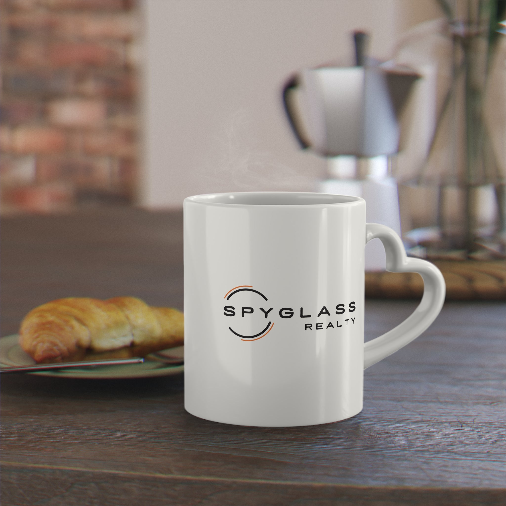 Spyglass Realty Heart-Shaped Mug