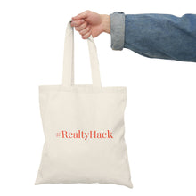 Load image into Gallery viewer, #RealtyHack Natural Tote Bag
