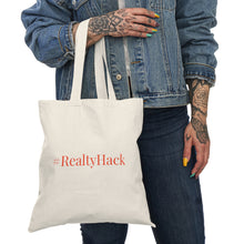 Load image into Gallery viewer, #RealtyHack Natural Tote Bag
