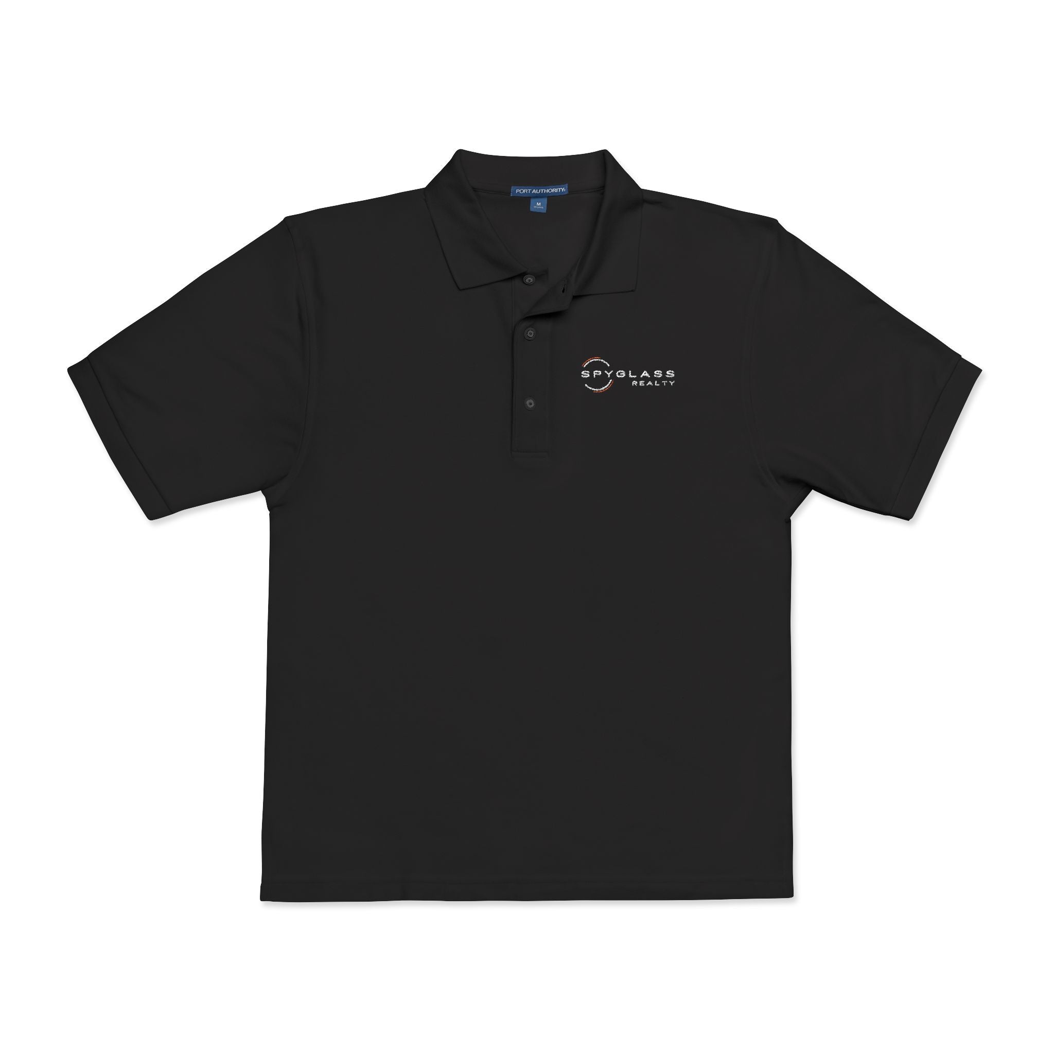 Embroidered Spyglass Logo Polo Shirt