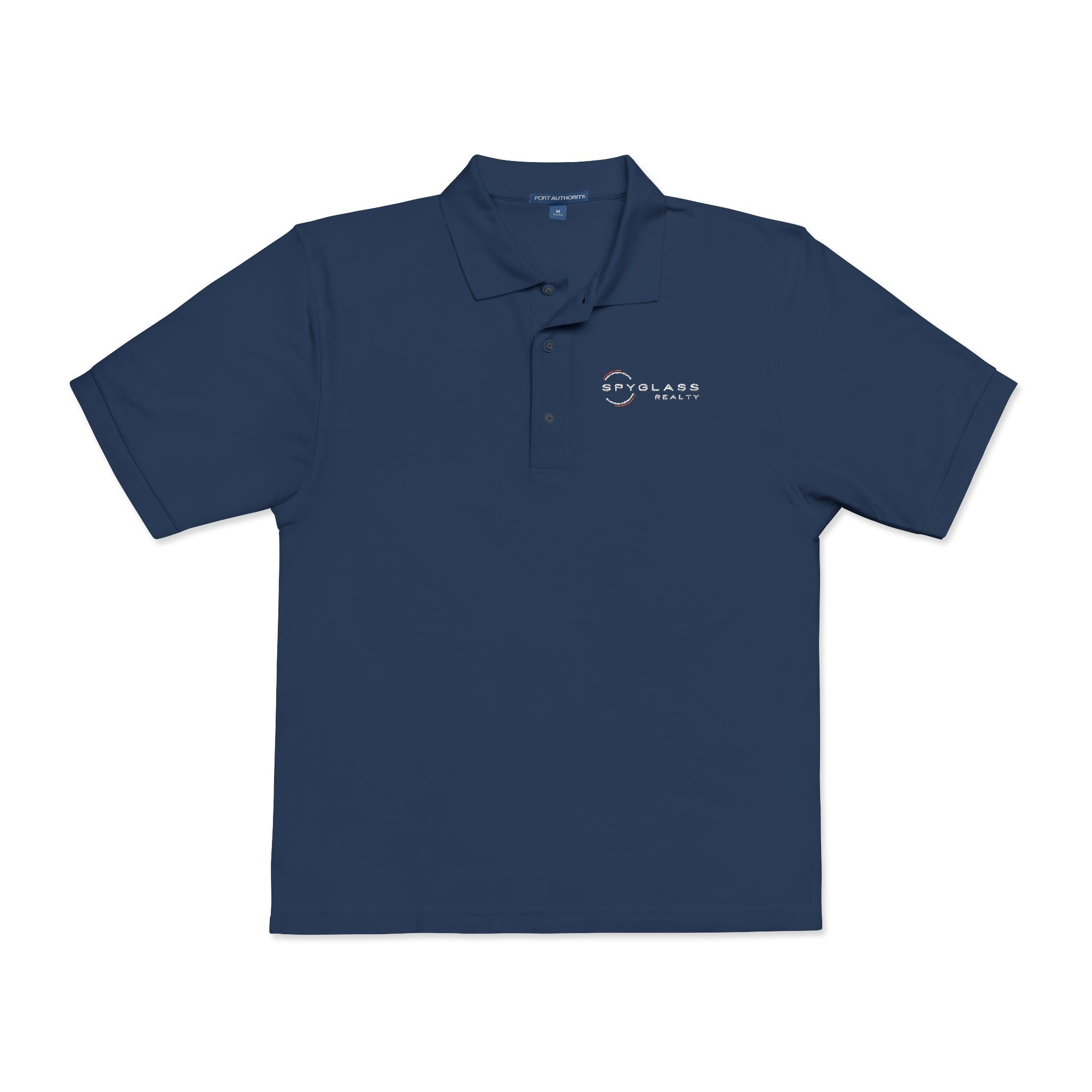 Embroidered Spyglass Logo Polo Shirt