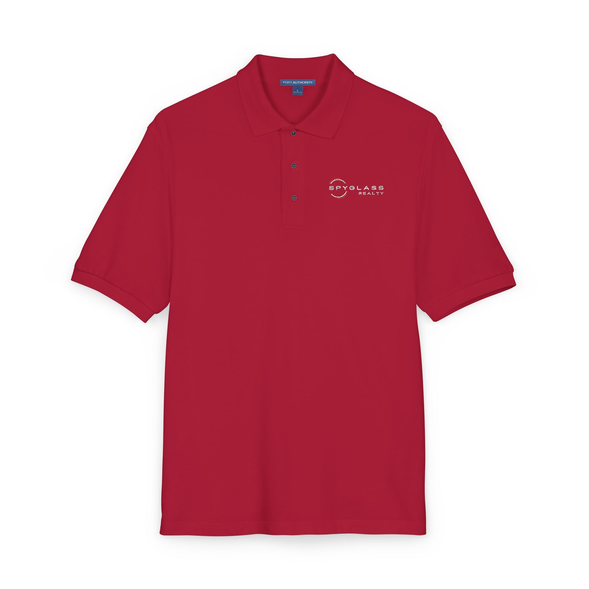 Embroidered Spyglass Logo Polo Shirt