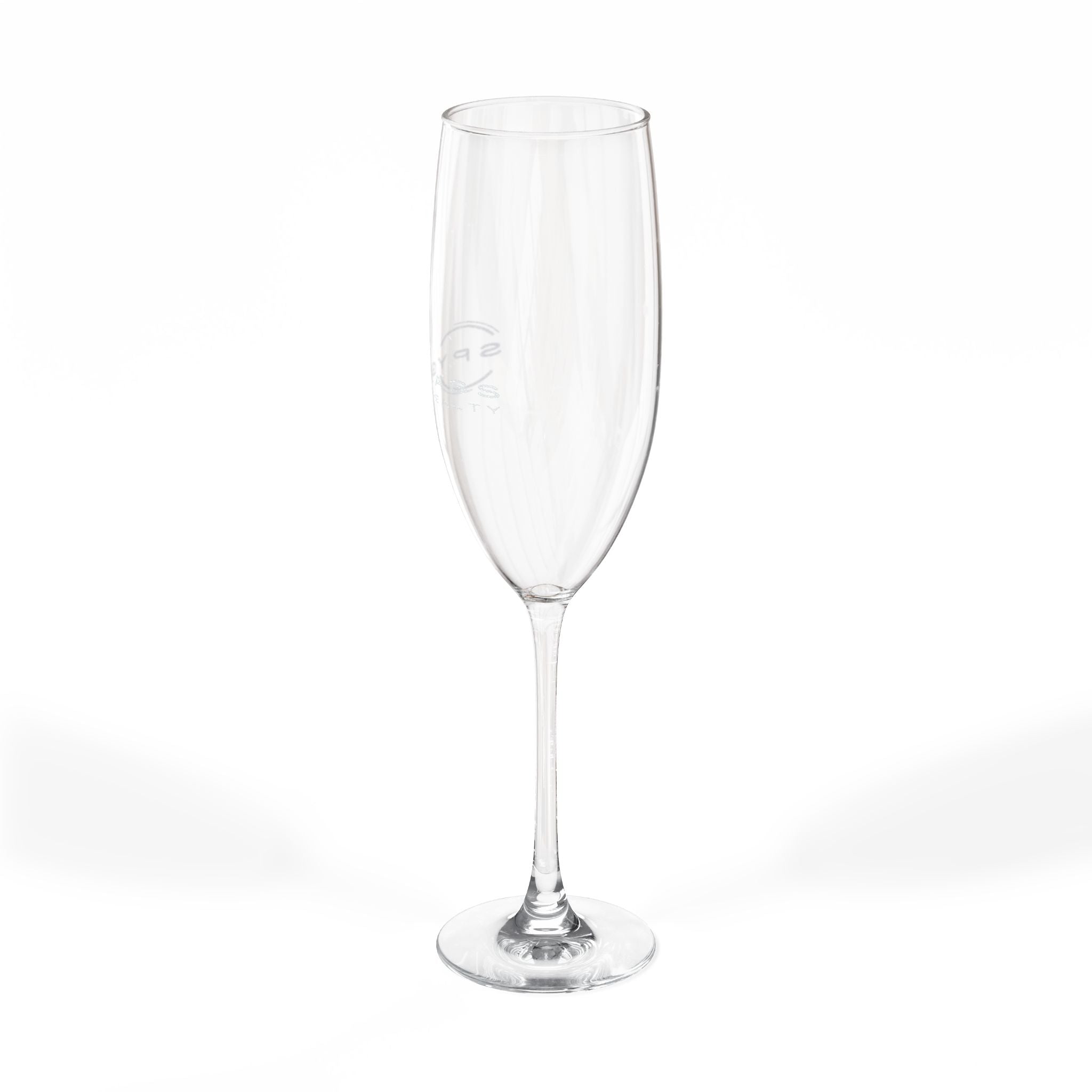 Spyglass Realty Engraved 8oz Champagne Flute – Personalized Toasting Glass