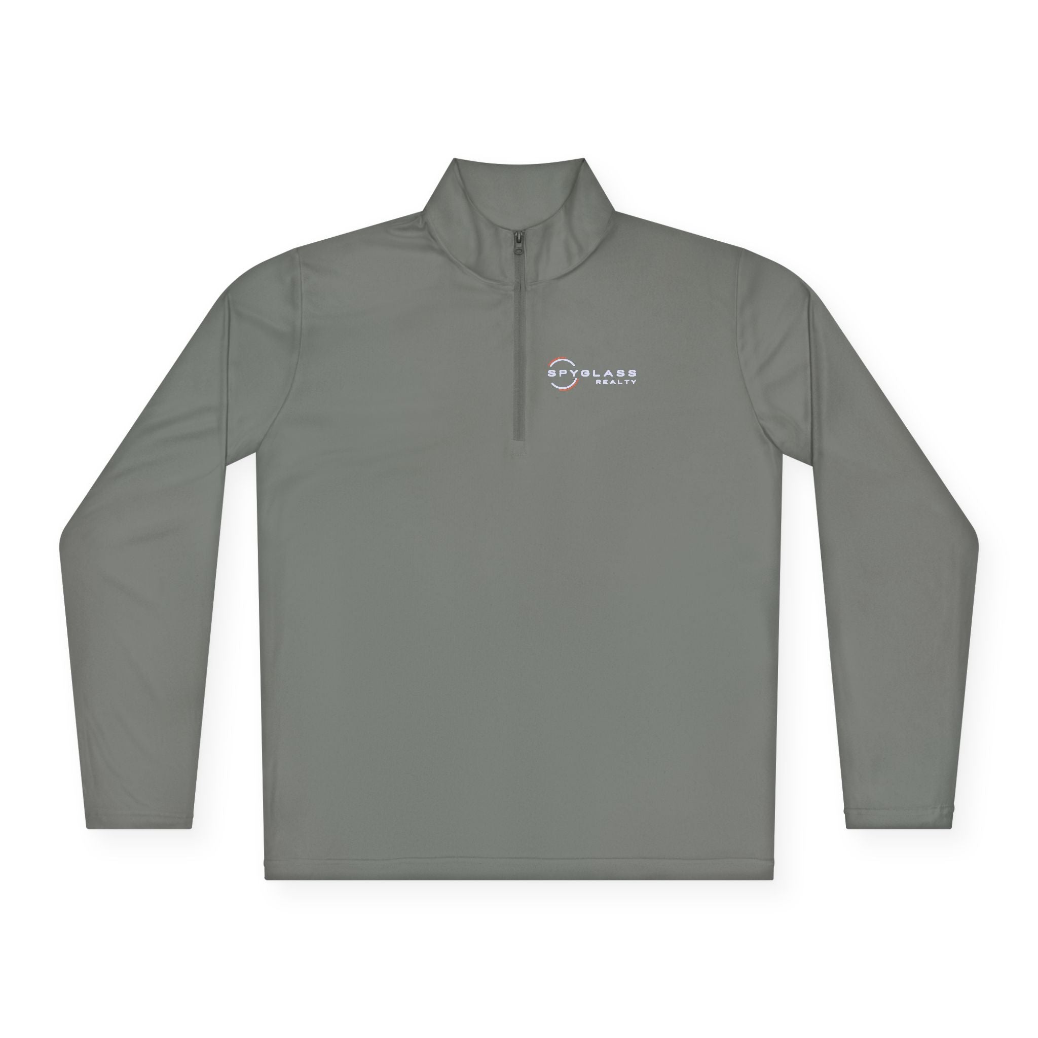 Minimalist Smile Logo Quarter-Zip Pullover