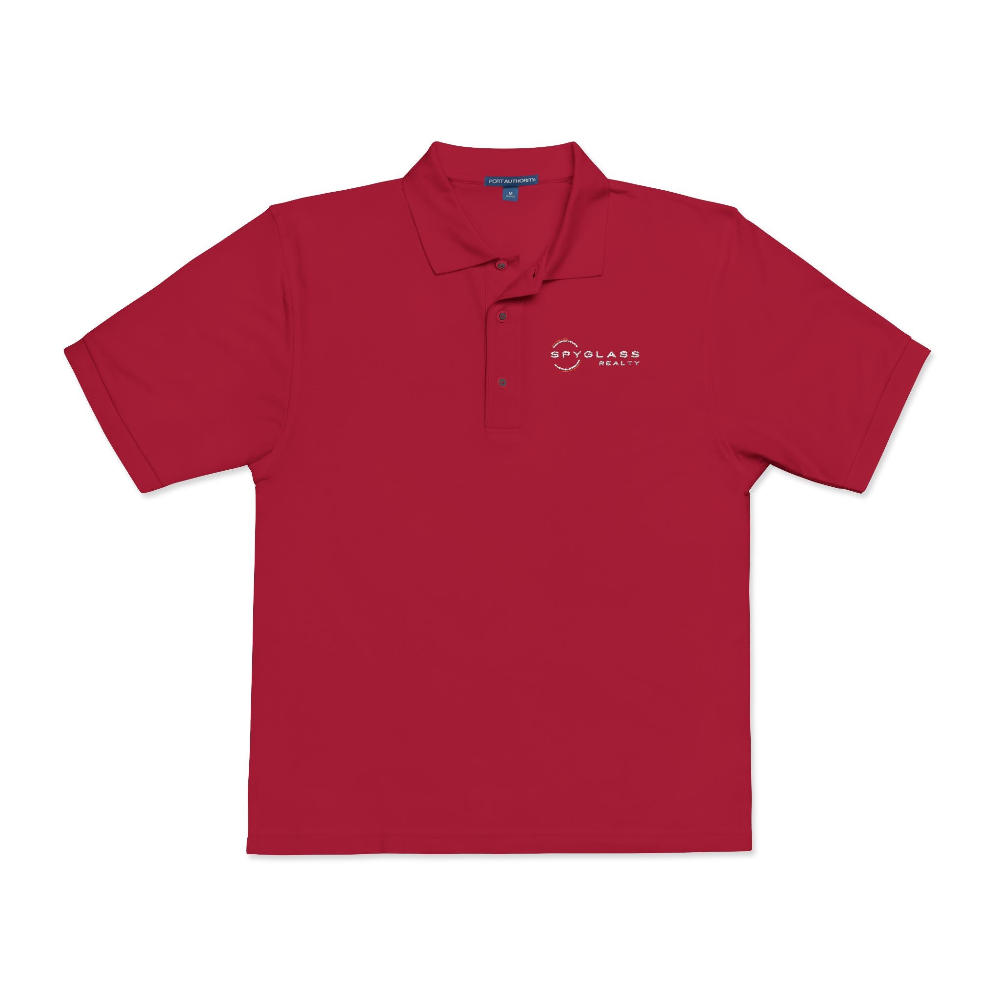 Embroidered Spyglass Logo Polo Shirt