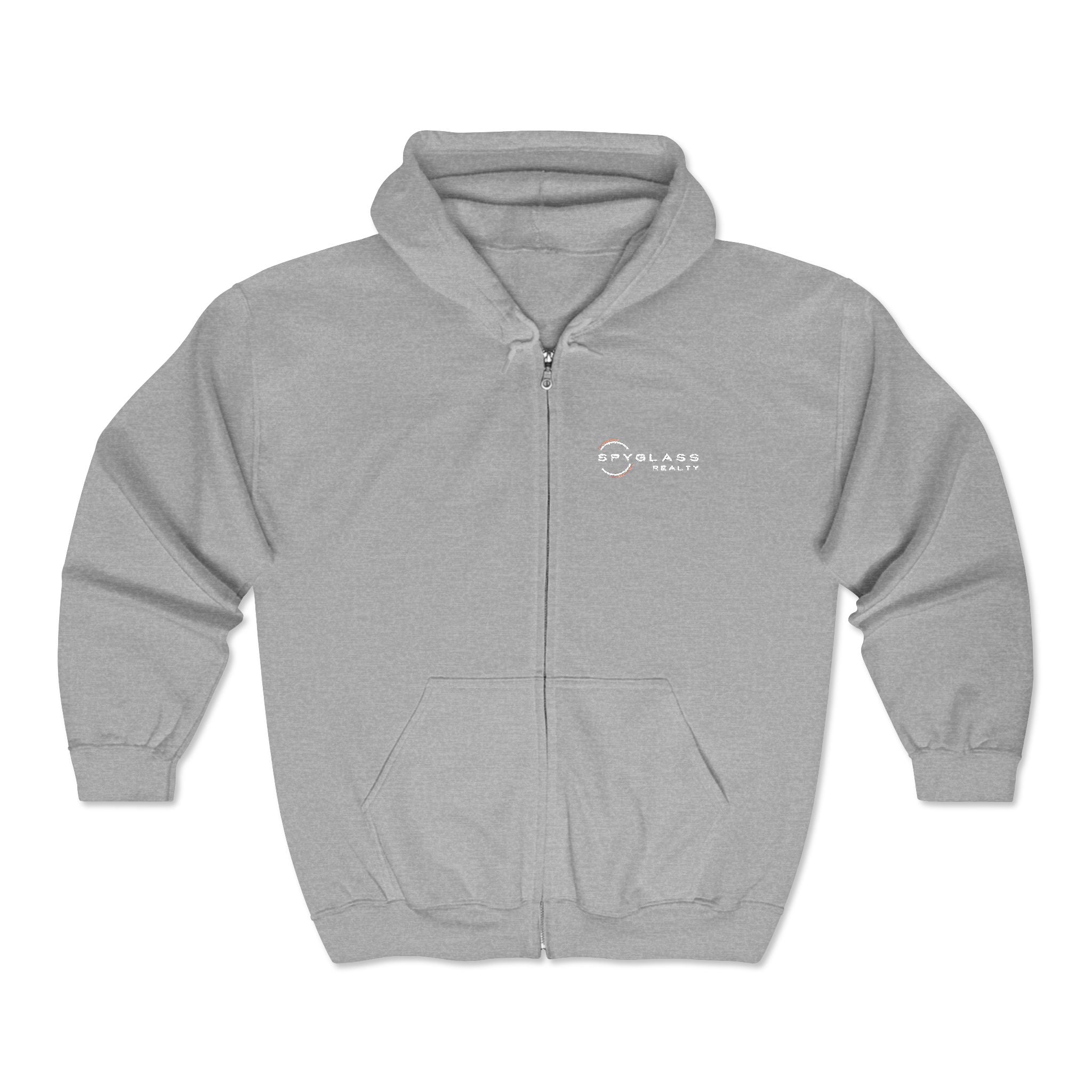 Spyglass Realty Full-Zip Hoodie with Minimal Retro Logo
