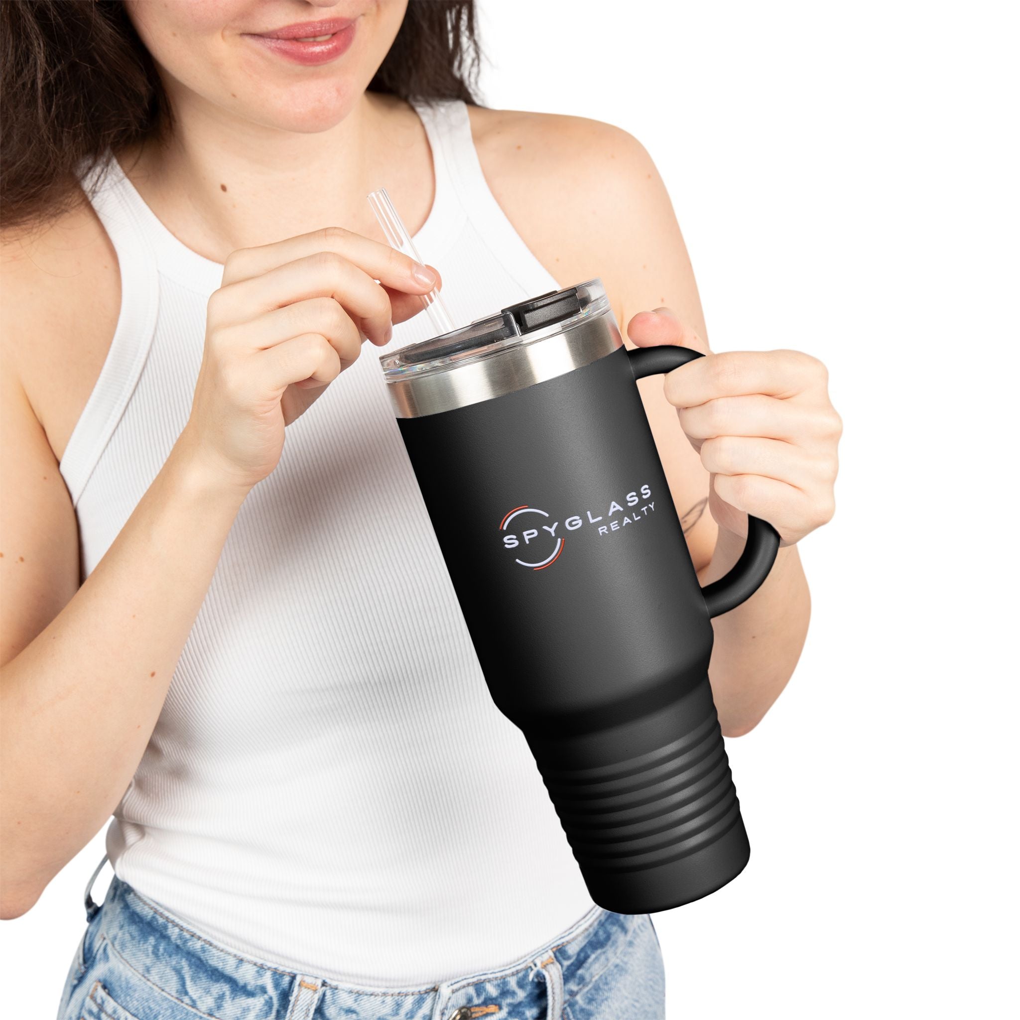 40oz Insulated Travel Mug - Spyglass Realty Logo Stainless Tumbler