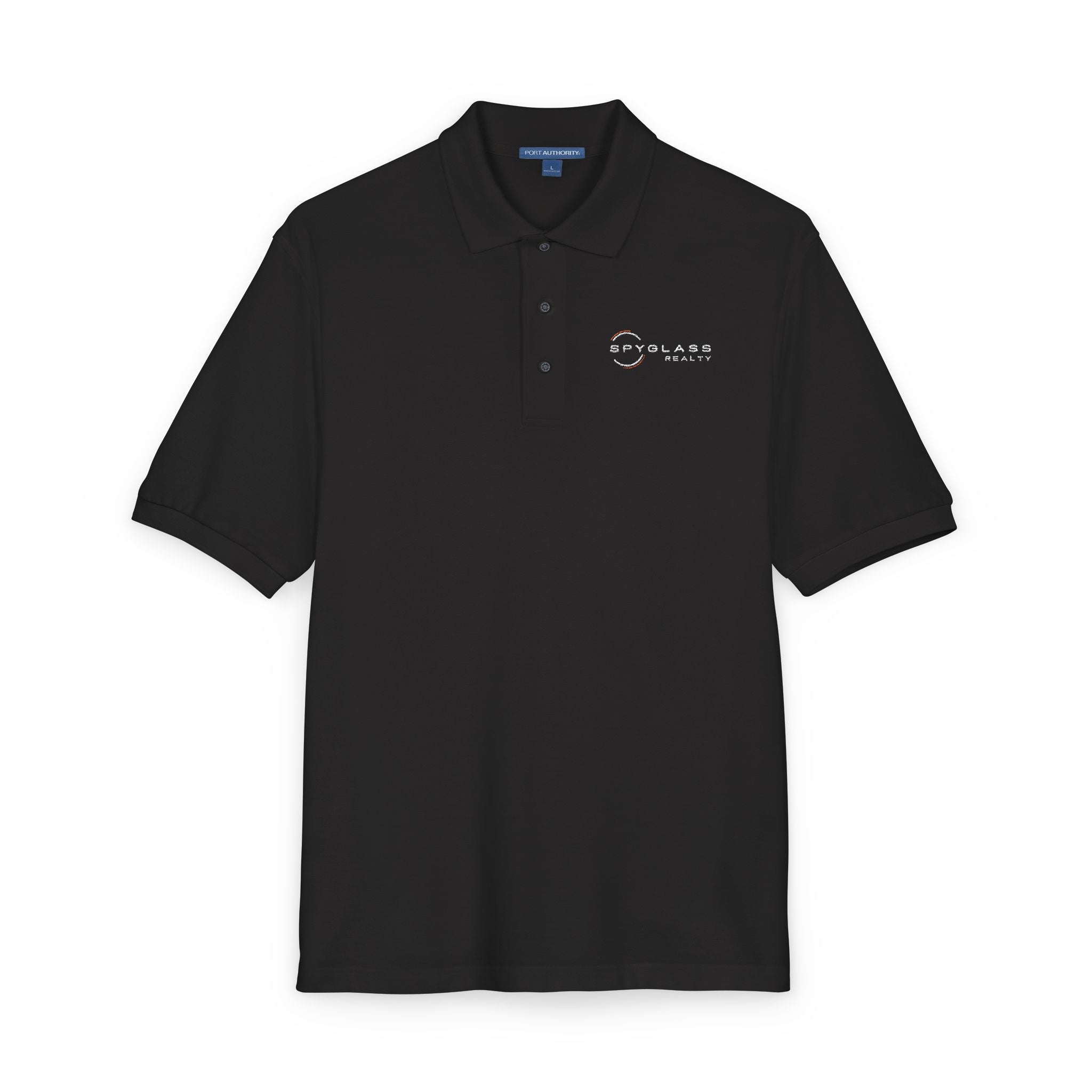 Embroidered Spyglass Logo Polo Shirt