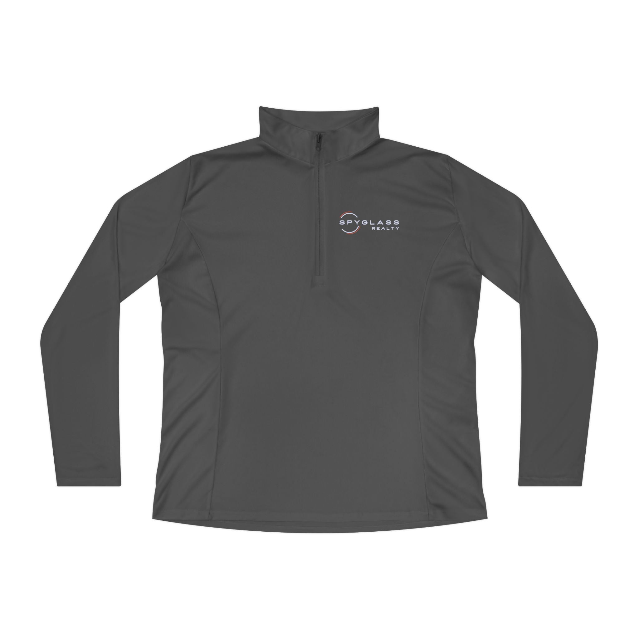 Ladies Quarter-Zip Pullover — Minimal Logo Performance Top
