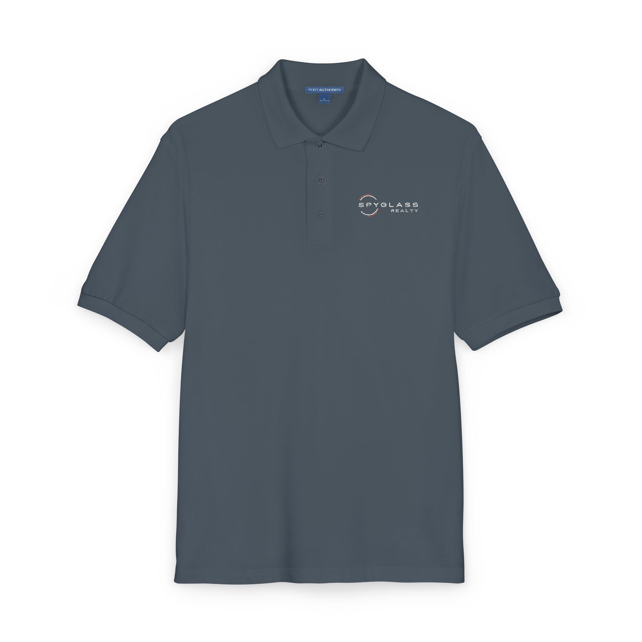 Embroidered Spyglass Logo Polo Shirt