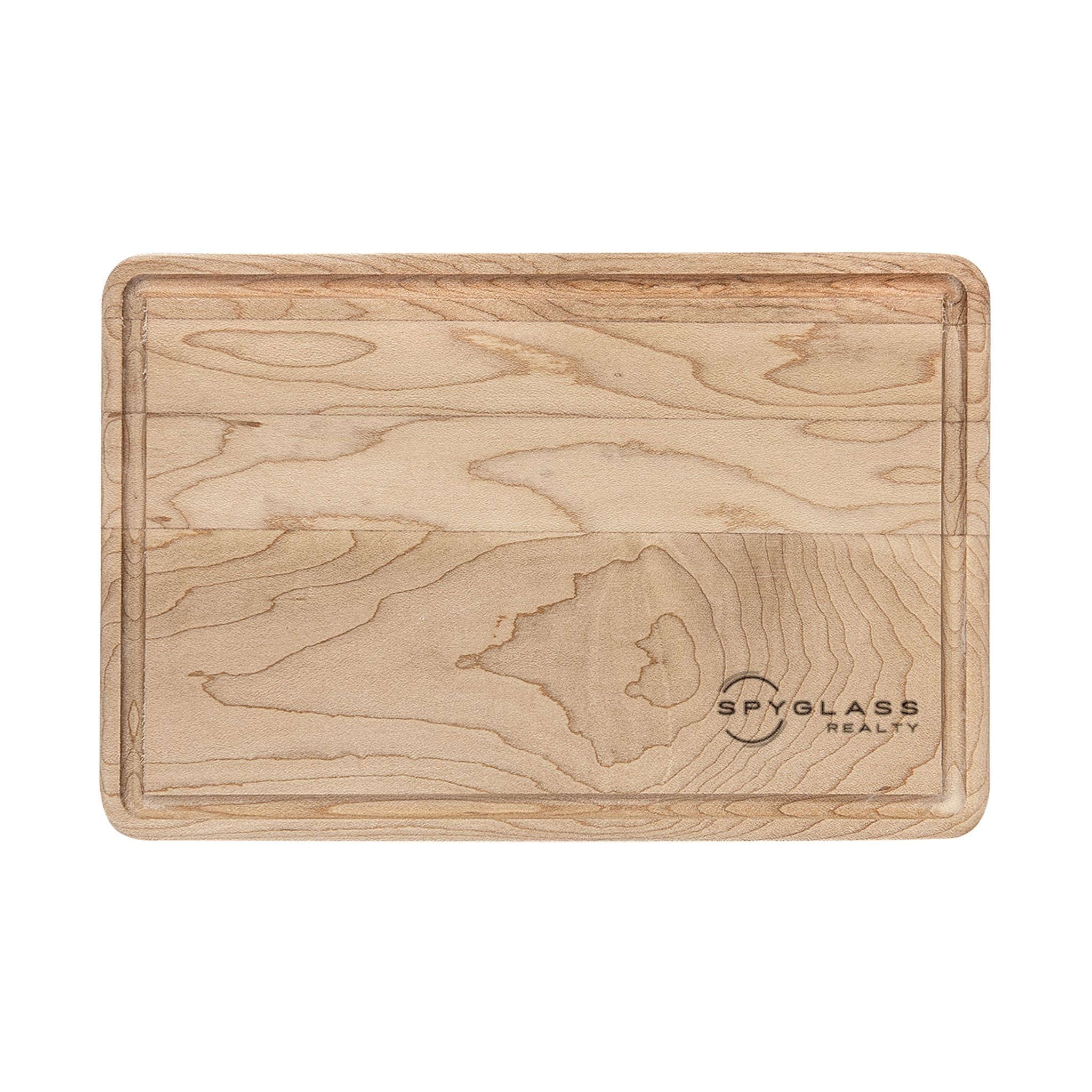 Spyglass Realty Engraved Wooden Cutting Board – Personalized Maple or Walnut Chopping Block