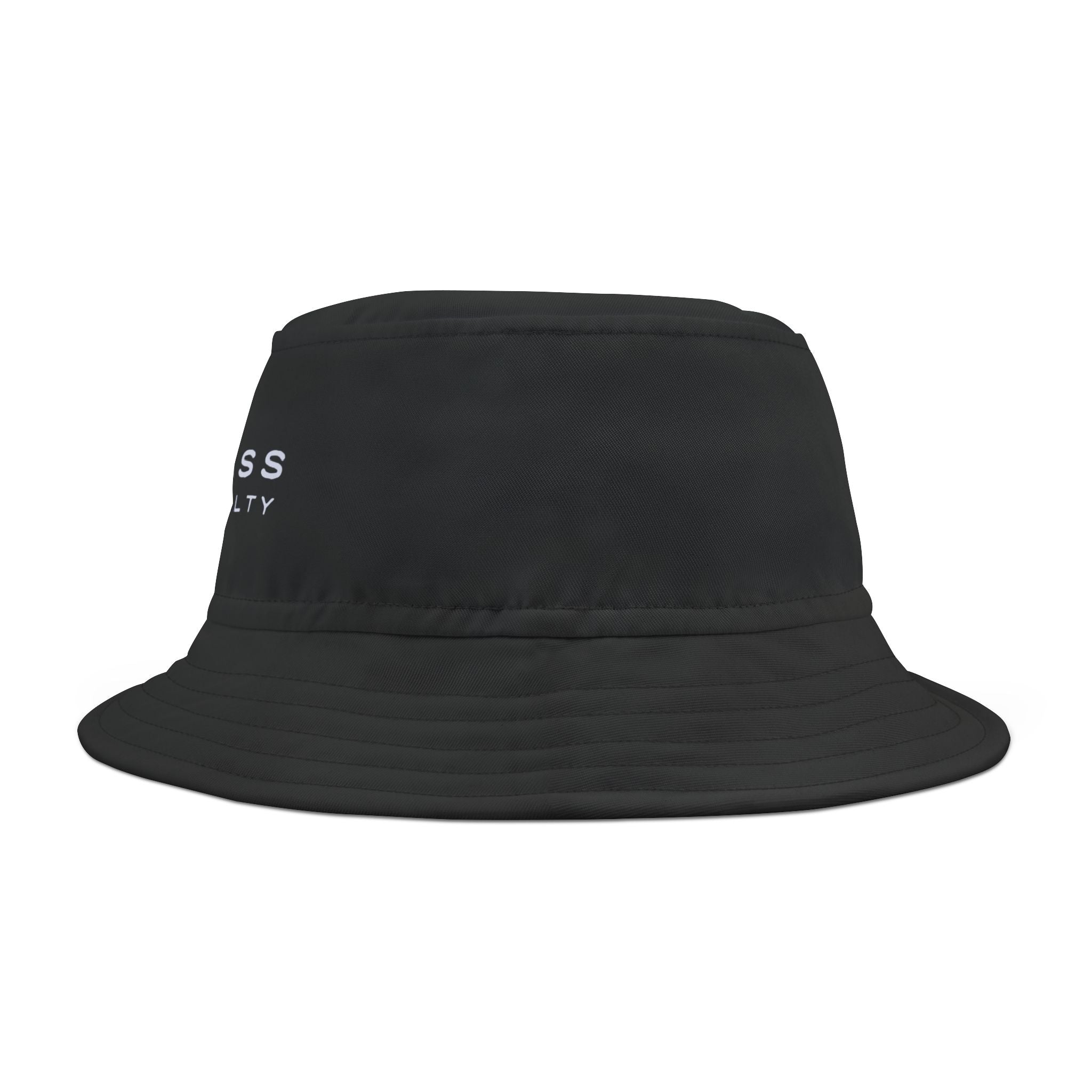Spyglass Realty Logo Bucket Hat — Branded Black Outdoor Sun Hat