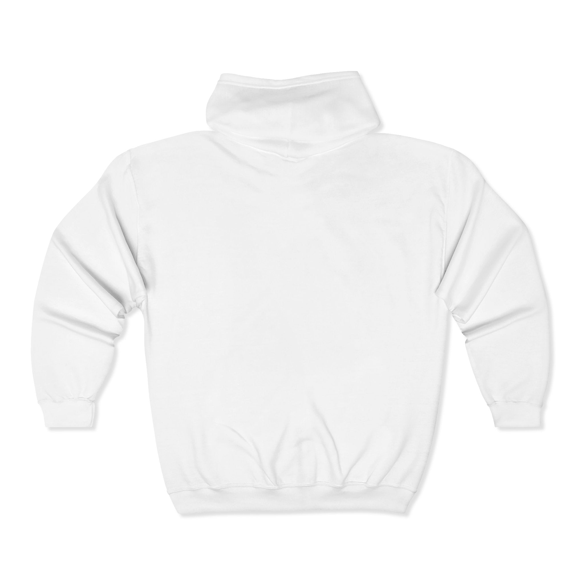 Minimal Logo Full‑Zip Hoodie — Zip-Up Sweatshirt