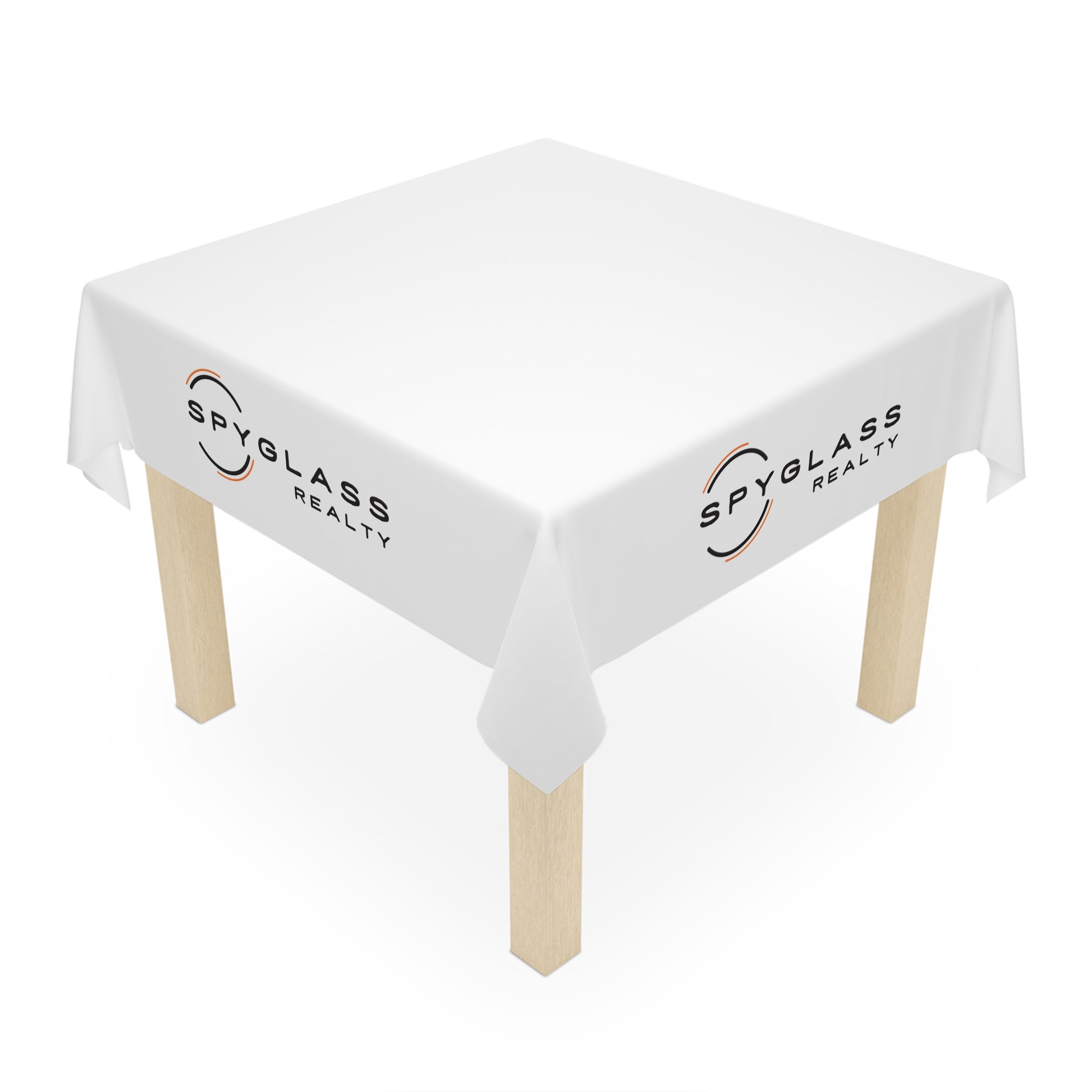 Spyglass Realty Logo Tablecloth — Branded Promotional Table Cover