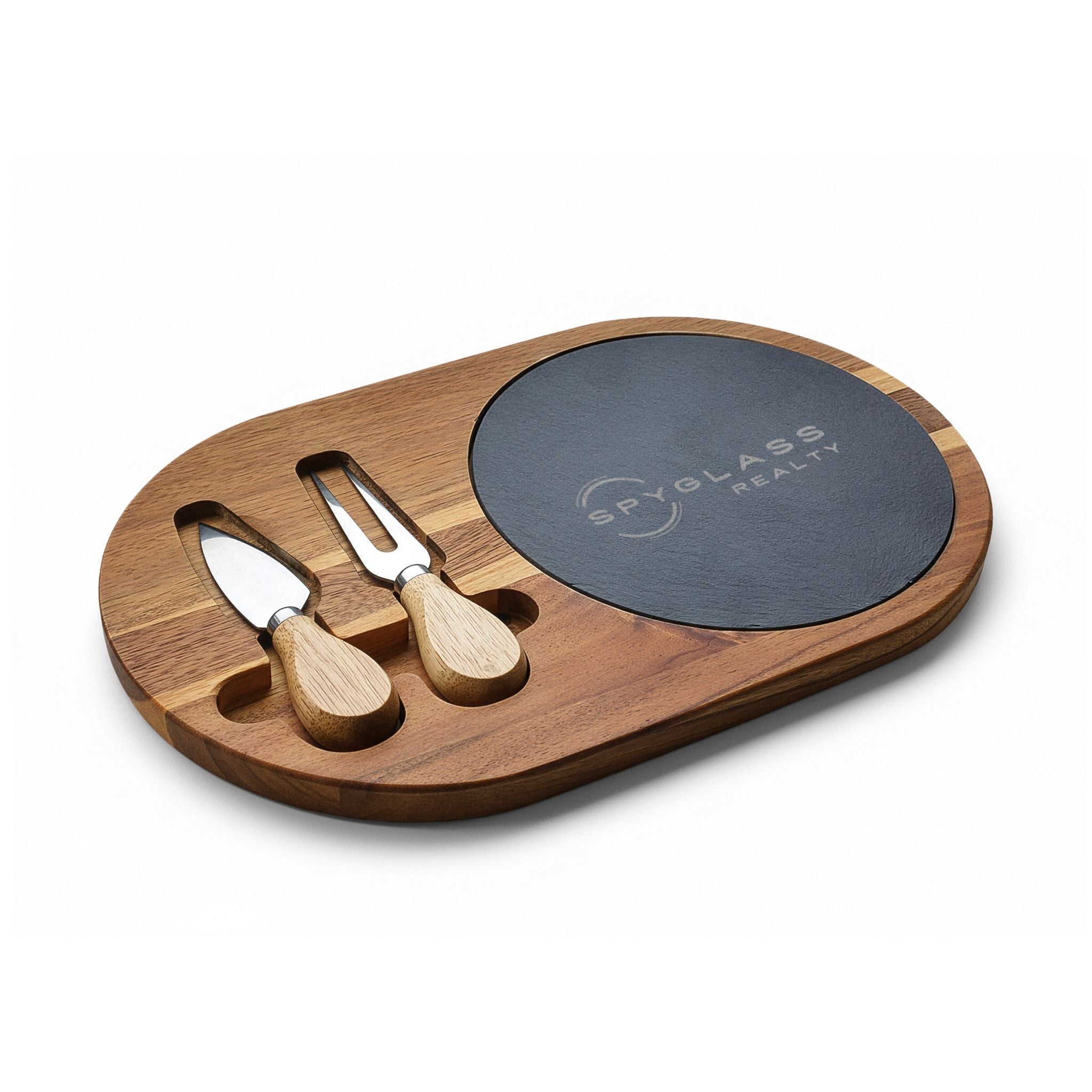 Spyglass Realty Engraved Acacia Charcuterie Board