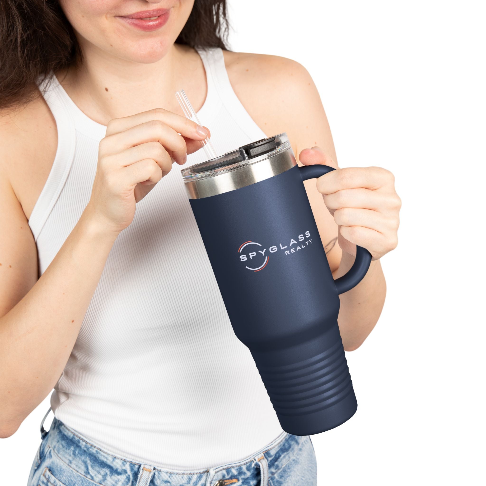 40oz Insulated Travel Mug - Spyglass Realty Logo Stainless Tumbler