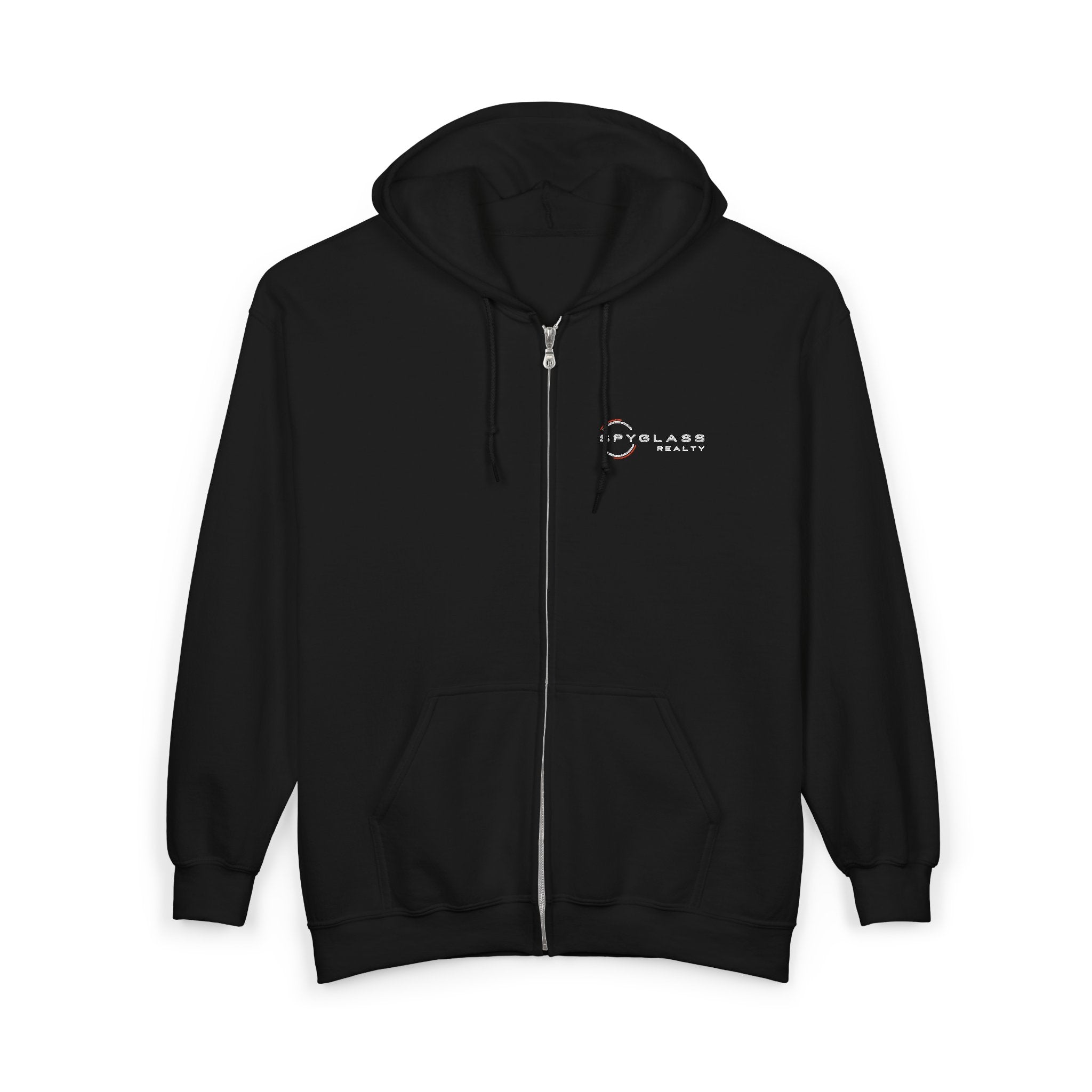 Spyglass Realty Full-Zip Hoodie with Minimal Retro Logo