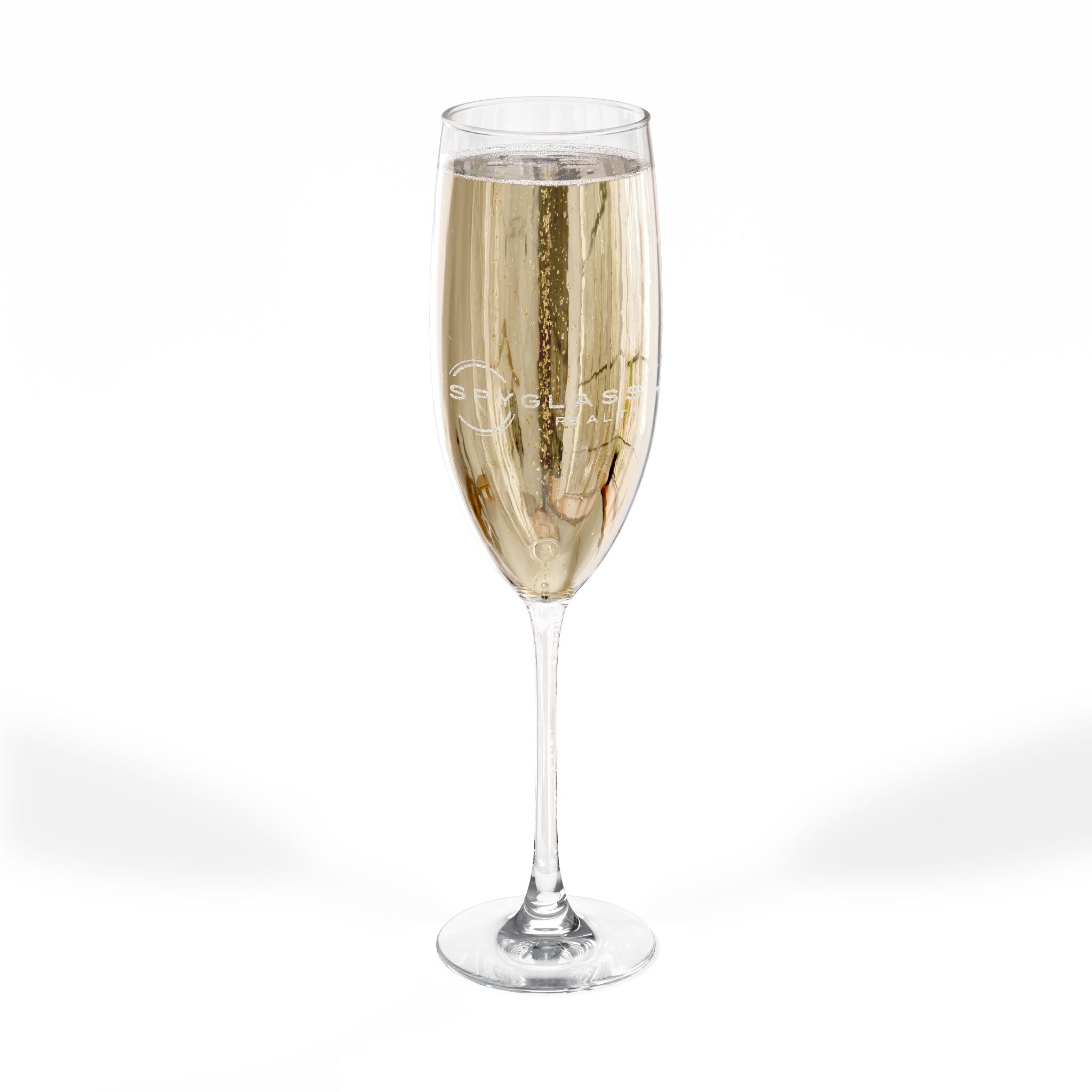 Spyglass Realty Engraved 8oz Champagne Flute – Personalized Toasting Glass