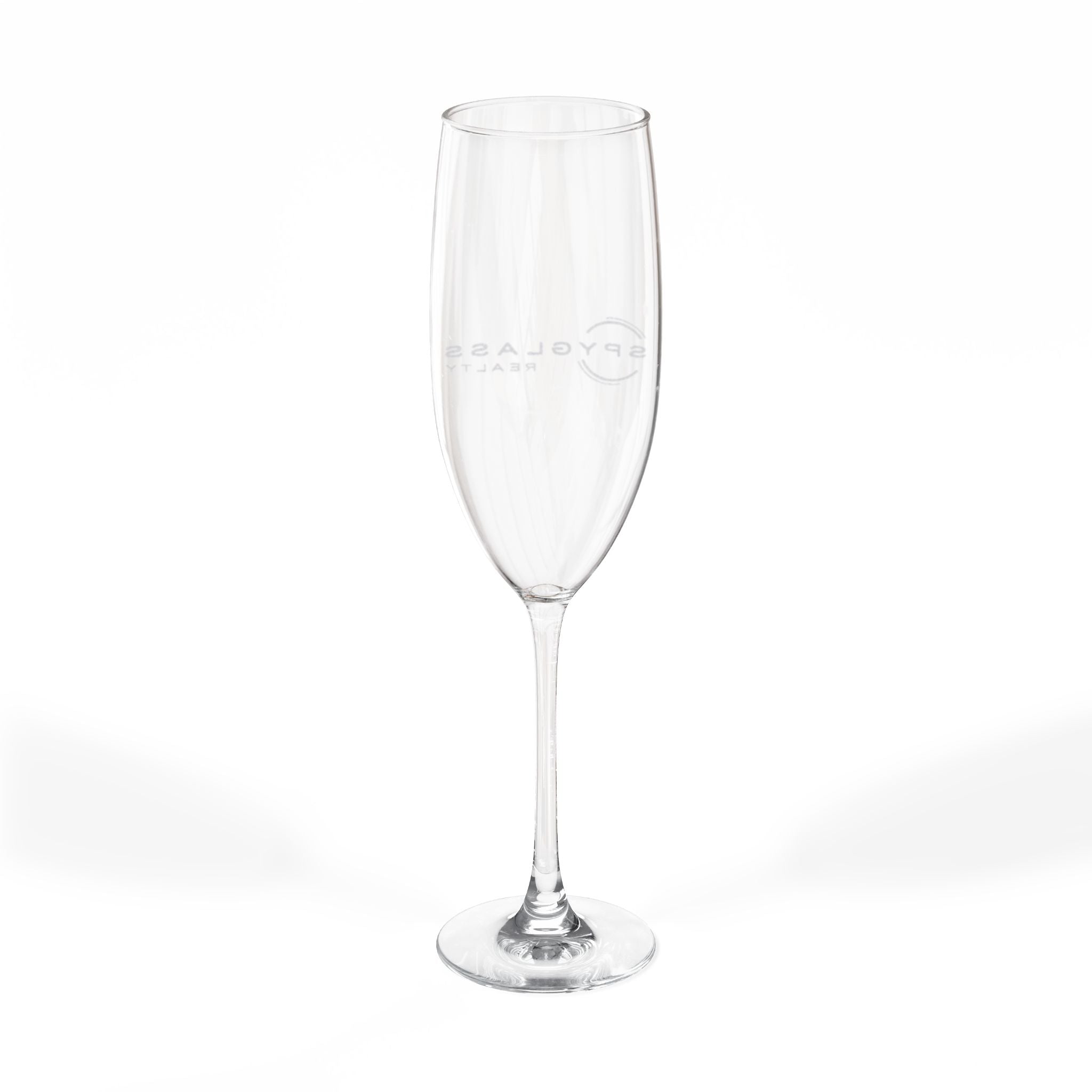 Spyglass Realty Engraved 8oz Champagne Flute – Personalized Toasting Glass