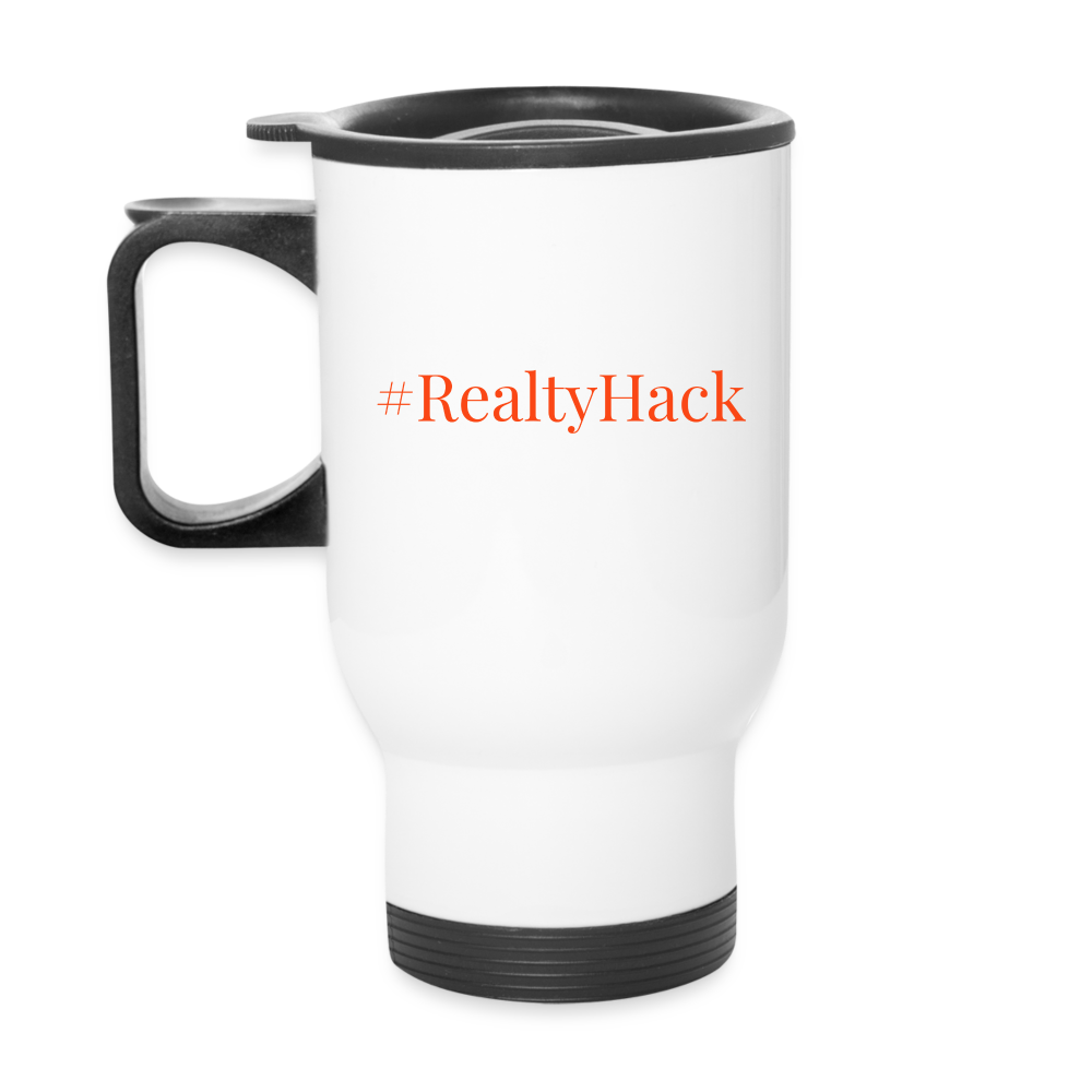 #RealtyHack Travel Mug - white