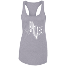 Load image into Gallery viewer, Spyglass Texas Map Ladies Ideal Racerback Tank
