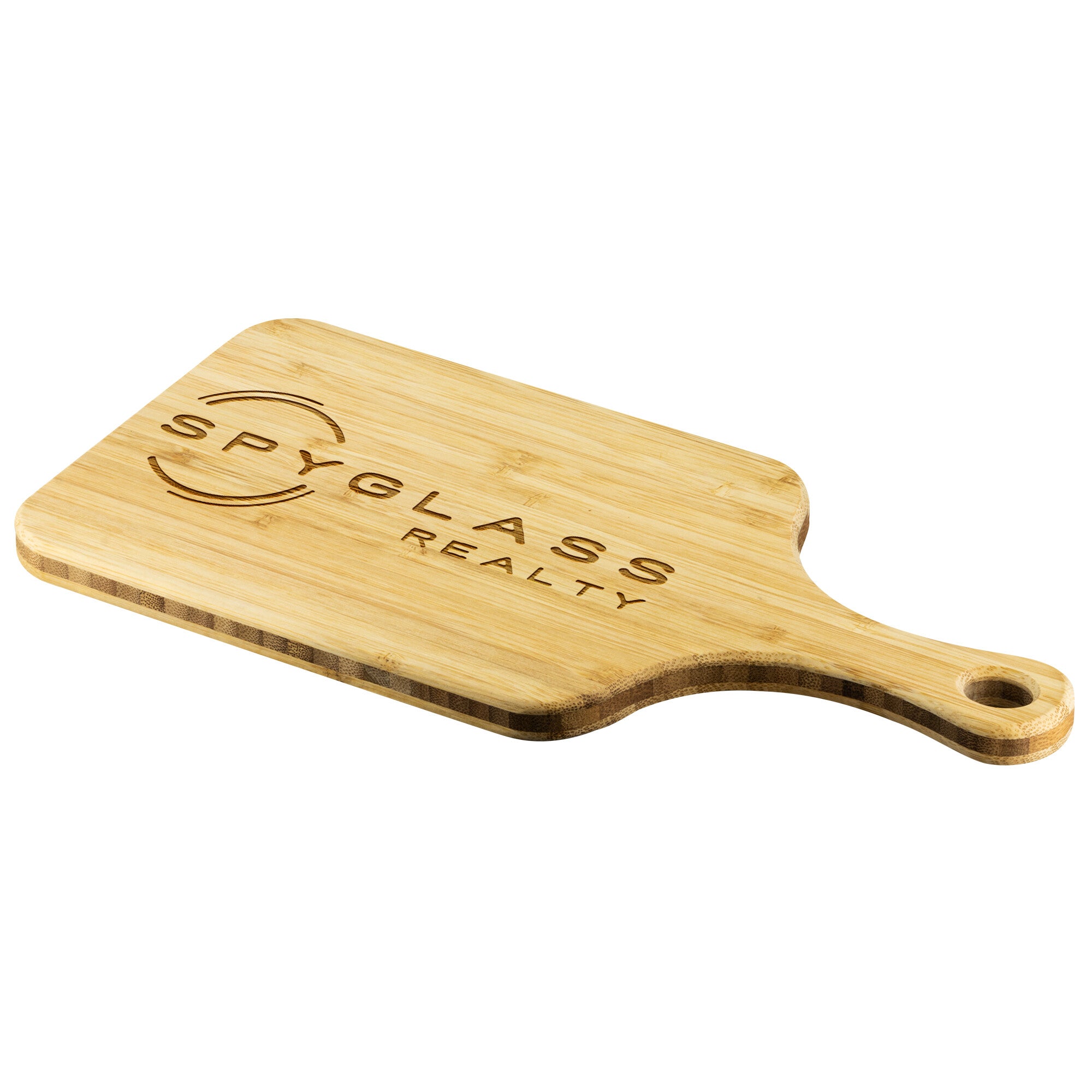 Spyglass Realty Wood Cutting Board with Handle