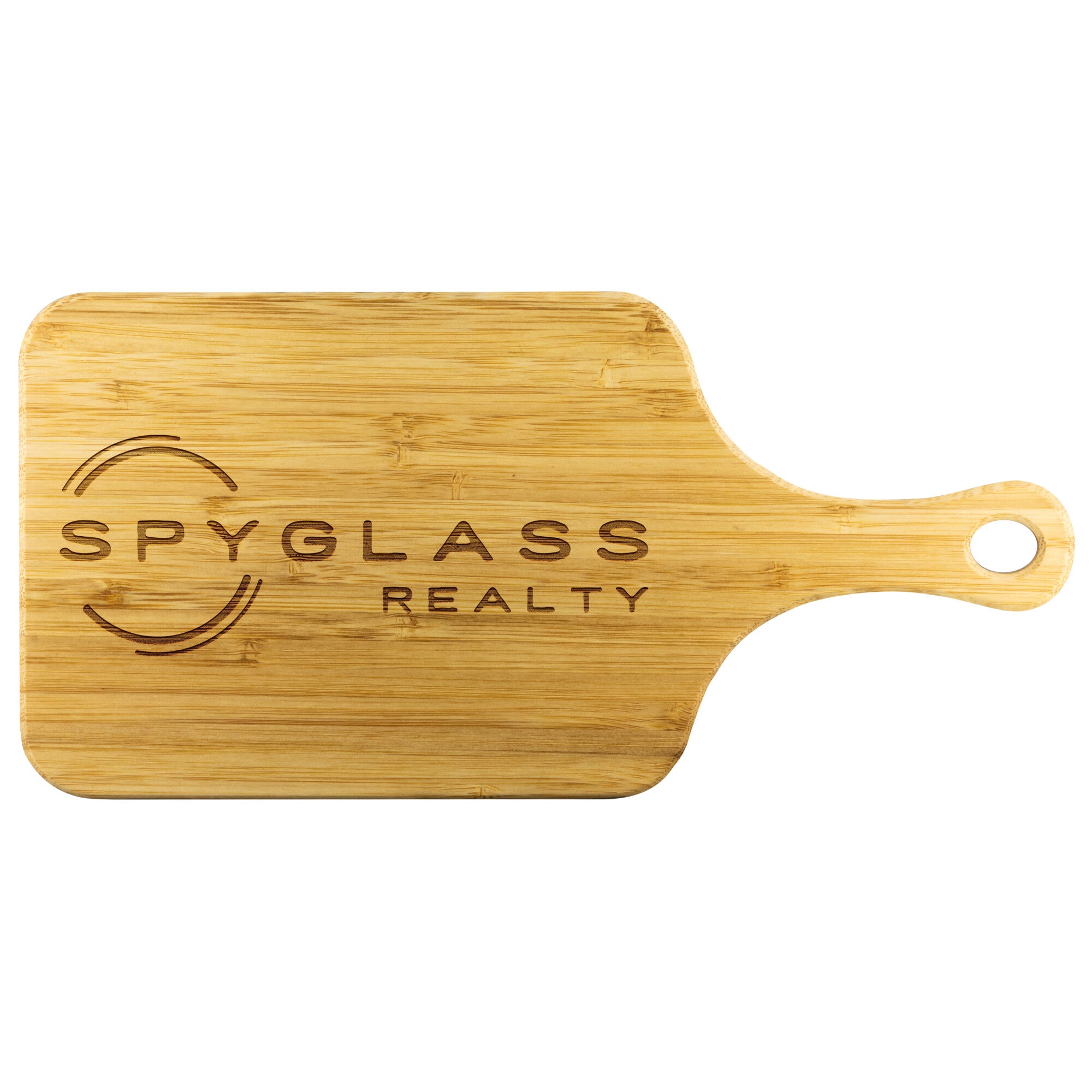 Spyglass Realty Wood Cutting Board with Handle