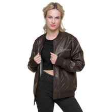 Load image into Gallery viewer, Spyglass Realty Faux Leather Bomber Jacket
