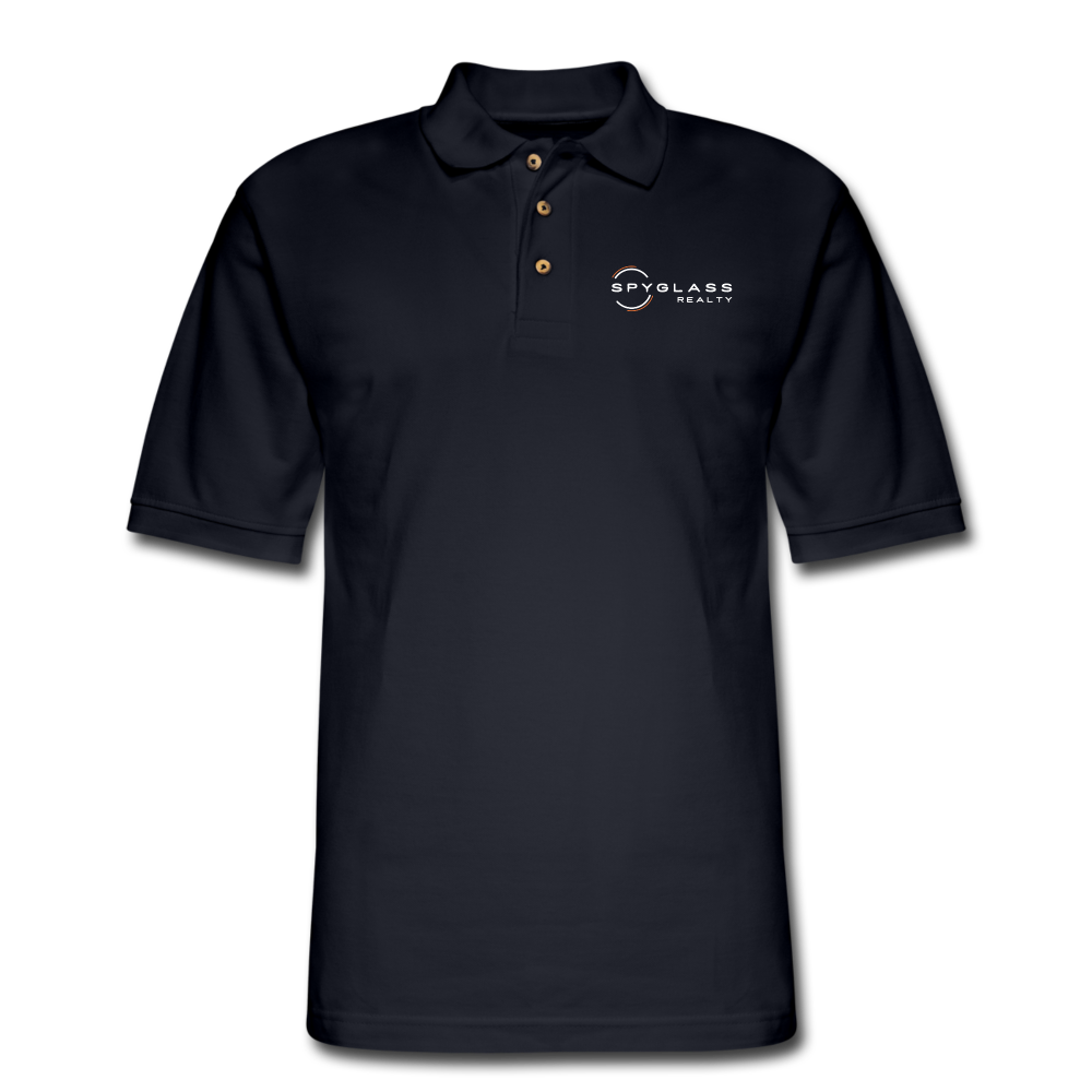 Men's Pique Polo Shirt (Black) - midnight navy
