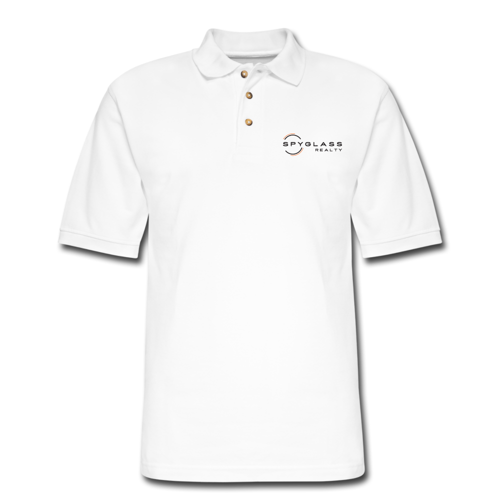 Men's Pique Polo Shirt - white
