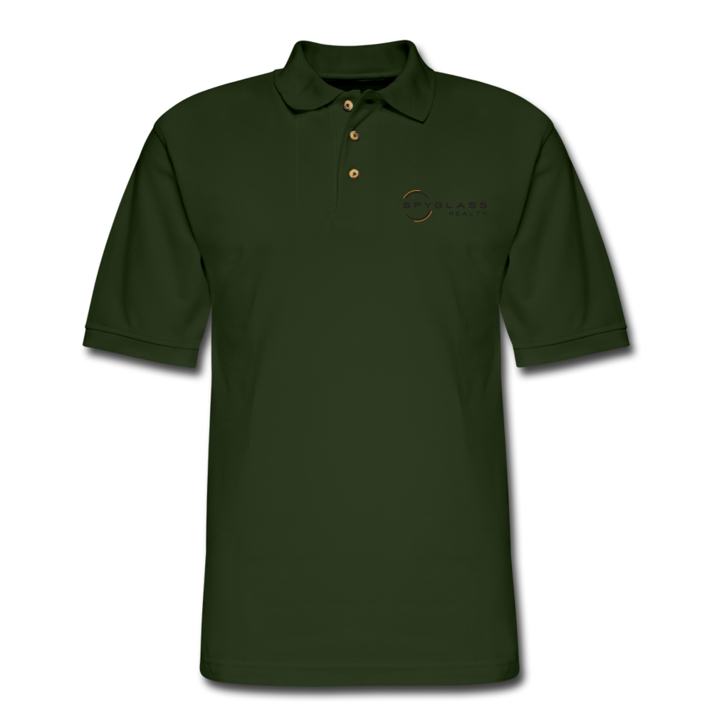 Men's Pique Polo Shirt - forest green