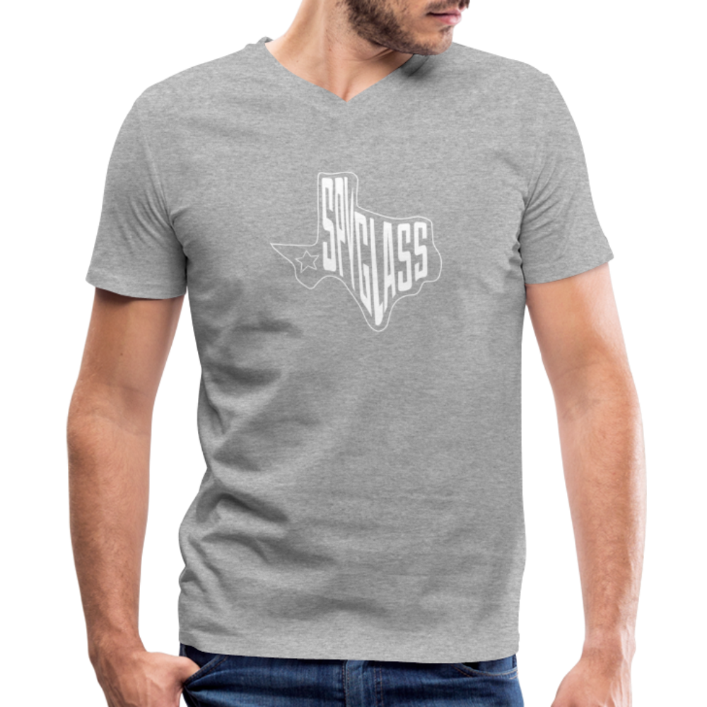 Men's V-Neck T-Shirt - heather gray