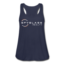 Load image into Gallery viewer, Women&#39;s Flowy Tank Top by Bella - navy

