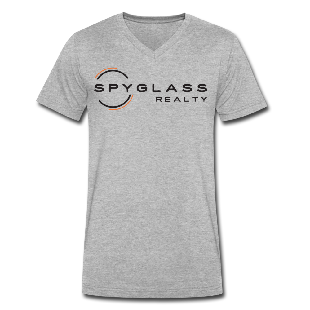 Men's V-Neck T-Shirt - heather gray